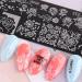 RUNRAYAY 12pcs Retro Theme Nail Stamping Plate Kit - Flower, Snake, Butterfly Patterns for Thanksgiving & Christmas Nail Design - DIY Print Manicure Salon - Buy Online on GoSupps.com