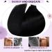 Laavoo 60cm Real Hair Tape Extensions - Black #1 20 Pieces Seamless & Invisible 50g - Premium Quality Hair Tapes - Buy Online on GoSupps.com