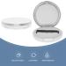 Lurrose Empty Powder Compact Foundation with Mirror - Travel-Friendly Silver Powder Pots (2pcs) | International Shipping Available - Buy Online on GoSupps.com