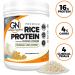 Growing Naturals Rice Protein Powder - 15g Plant Protein | 2.8g BCAA | Low-Carb, Low-Sugar, Non-GMO, Vegan, Gluten-Free, Keto Friendly | 1lb Pack - Buy Online on GoSupps.com