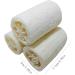 Natural Loofah Exfoliating Body Sponge Scrubber Set - 3 PC Shower & Kitchen Cleaning Rag - Buy Online on GoSupps.com