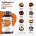 Organic Mushroom Complex 8-180 Capsules - 1000mg - Lion's Mane & 7 Mushroom Blends -Turmeric & Ginger - Vegan - 180 Count - Buy Online on GoSupps.com