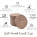 no ka Spill-Proof Snack Cup | Comes With A Lid | 100% Food-Grade Silicone | Soft & Perfect For Snacking | Dishwasher Friendly | Soft Blush | Size 12 Oz Soft Blush Snack Cup with Lid - Buy Online on GoSupps.com