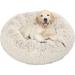 Active Pets Plush Calming Dog Bed Donut Dog Bed for Small Dogs Medium & Large Anti Anxiety Dog Bed Soft Fuzzy Calming Bed for Dogs & Cats Comfy Cat Bed Marshmallow Cuddler Nest Calming Pet Bed
