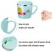 Valueder Kids Stainless Steel Trainer Straw Cup 7oz - Pink Rabbit Design - Buy Online on GoSupps.com