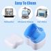 2PCS Denture Bath Case Orthodontic Dental Retainer Box with Basket Denture Toothbrush Plastic False Teeth Container Portable Cleaning Set Denture Retainer Case for Home Travel Blue - Buy Online on GoSupps.com