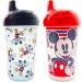 Disney Mickey Mouse Kids Sippy Cup Set - 2 Spill-Proof Insulated Cups with Stickers & Tattoos | Disney Sippy Cups - Buy Online on GoSupps.com