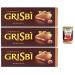 Italian Gourmet E.R. Grisb Nocciola Biscuits stuffed with hazelnut cream Italian cakes 3 x 135 g crispy on the outside and creamy on the inside by Matilde Vicenzi + Gourmet Italian Polpa 400 g