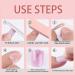 NICENEEDED Medium Length Nude Nails with Black French Tip Square Short Press on Nails Artificial Glossy False Nails with Nail Glue Stickers for Women Girls Daily Wear - Buy Online on GoSupps.com