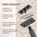 Men's Double Edge Safety Razor - Matte Black Thick Short Handle 10 Blades Portable Travel Size Smooth Closed Shave - Buy Online on GoSupps.com