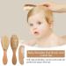 Personalized Baby Hair Brush Set - 3 Soft Goat Bristle Brushes & Combs for Newborns | Perfect Baby Baptism Gifts - Buy Online on GoSupps.com