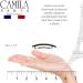 Camila Paris AD1/2 French Hair Barrette Clip Set - 2 Pack Tortoise | Strong Hold Grip Hair Clips for Women & Girls | Made in France 2.5 Inch - Buy Online on GoSupps.com