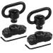 REERON 2 Point Sling & Mloc Sling Mount - Adjustable Extra Long Two Point Traditional Rifle Sling with 2 Pack 1.25" QD Sling Swivels Mounts for M Lock Rail System 2 Pack 360 Rotation Sling Mounts