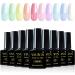 Yueshop 80ml Macaron Candy Pastel Gel Polish Set - 10 Colors UV/LED Soak Off Long Lasting Varnish for Manicure - Buy Online on GoSupps.com