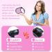 ANCOOLE Retractable Dog Lead 5M/16FT - Tangle-Free Nylon Tape - Anti-Slip Handle - One-Handed Brake - Pink - Buy Online on GoSupps.com
