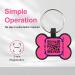 Silicone QR Code Dog Tag for Pet ID | Blue Round Dog/Cat Name Tag | Scan QR for Instant Location Alert - Buy Online on GoSupps.com