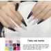 Fake Nails | Multi Colors and Styles Long Short Fake Nails Full - Easy to Use and Portable Ballerina Coffin Press on Nails for Rossev - Buy Online on GoSupps.com