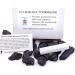 Dancing Bear Black Tourmaline Crystals Bulk - 1/2 lb Medium Pieces with Selenite Stick & Info Cards - Rough Raw Natural Stones for Good Vibes - Reiki Energy - Made in USA - Buy Online on GoSupps.com