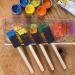 20pcs 1 Inch Black Foam Paint Brush Set for Art Projects, Acrylics, Stains, Varnishes, Crafts - Buy Online on GoSupps.com
