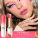 2Pcs Strawberry Tinted Lip Balms | Color Changing Lipstick Balm Stain Gift Set | Long Lasting Formula | Korean Mood Plumper Gloss | for Women and Girls | 2 Count Pack - Buy Online on GoSupps.com