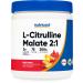 Nutricost L-Citrulline Malate 2:1 (300g) Fruit Punch - Workout Support Muscle Performance Nitric Oxide Booster - Fitness Supplement Powder 75 Servings