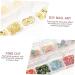 minkissy 6 Boxes Nail Art Accessories Nail Accessories Girls' Accessories Nail Decorations for Nail Art Nail Art Glitter Sequins Metal Nail Charm Studs DIY Nail Ornaments Mini Nail Charms - Buy Online on GoSupps.com