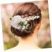 DOITOOL Flower Shape Hair Decor Bridal Hair Accessories Wedding Bride Hair Comb Silk Flower Hair Ornament - Buy Online on GoSupps.com