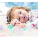 Bee Bee 6 Pacifiers 6-12 Months | Soft Silicone Orthodontic Pacifiers for Natural Sucking | BPA-Free | Pack of 6 (Clear Lilac Green) - Buy Online on GoSupps.com