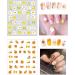 16 Sheets 3D Nail Stickers with Tweezer - Self-Adhesive Floral Nail Decals for Women Kids & Girls | Stylish Manicure Accessories - Buy Online on GoSupps.com