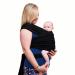 Voarge Baby Sling Wrap Adjustable Unisex - Multi-Purpose Baby Carrier Baby Sling Wrap Carrier from Newborns to Todder Child Newborn Carrier Ideal for Newborns (Black)