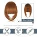 BARSDAR 100% Human Hair French Bangs Extensions - Neat Clip-in Fringe Bangs for Women - Natural Color, Washable/Dyeable - French-Medium Auburn - Buy Online on GoSupps.com