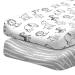 Babysland Changing Pad Cover for Boys Girls, 2 Pack Soft Cotton Neutral Baby Changing Table Cover (Animals and Zebra Stripes)