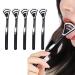 Wobblo tongue-dialect 5-part-ergonomic scrapers to clean the mouth reduce bad breath and help with oral hygiene for adults and children