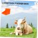 2pcs Cattle and Sheep Lick Brick Box Horse Salt Livestock Mineral Block Holder Deer Food Blocks Holder Livestock Accessory Professional Salt Block Rack Cows Food Bowl Pp Animal 17x16.5cm Red - Buy Online on GoSupps.com