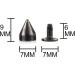 100 Sets 9MM Gun Metal Spikes and Studs - Screw Back Rapid Rivets for Clothing, Shoes, Leather Craft - Punk Studs and Spikes Accessories - Buy Online on GoSupps.com