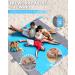 POPCHOSE Beach Blanket - Waterproof Sandproof Outdoor Camping Mat for 4-7 Adults - Lightweight & Compact Beach Accessory (Blue, 108x85.2) - Includes 6 Stakes - Buy Online on GoSupps.com