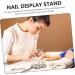 SOESFOUFU Fake Nail Stand 2 Sets Palette nail holder for press on nails bracket false nails supplies base artificial nails display holder nail display stand the cow manicure nail - Buy Online on GoSupps.com