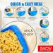 Rapid Mac Cooker - Microwave Macaroni & Cheese in 5 Minutes - Dorm, Small Kitchen, Office - Dishwasher Safe, BPA-Free - Blue (2 Pack) - Buy Online on GoSupps.com