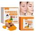Turmeric Soap for Dark Spots Natural Organic Turmeric Soap Bar for Face & Body Turmeric Face Soap Reduces Acne Deep Cleansing & Smooth Skin All Skin Types for Men and Women