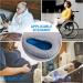 Soft Warm Cushion Pad Cover for Bed Pan & Commode Chair - Washable Thick Mat for Elderly, Grey - Buy Online on GoSupps.com