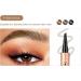 Eyebrow Pencil 4-Point Fork Tip Waterproof Eyebrow Pencil Smudgeproof Eyebrow Pencil Long Lasting Natural (1) - Buy Online on GoSupps.com