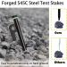 Tent Stake with Hammer 12-Pack 10in Heavy Duty Tent Stakes + 10in Tent Stakes Hammer+Storage Pouch Forged Steel Tent Stakes for Camping Used on Rocks Grassland (Tent Stakes+Hammer) Tent Stakes and Hammer - Buy Online on GoSupps.com