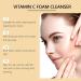 Vitamin C Foaming Cleanser Vitamin C Face Cleanser with Aloe Vera Green Tea Face Wash Face Cleansing Foam Vitamin C Makeup Remover Radiance Cleansing Gel Brightening Cleanser (Green tea) - Buy Online on GoSupps.com