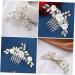 Healeved Bridal Hair Comb Bridal Hair Side Comb Flower Hair Side Comb Decorative Hair Comb Wedding Hair Comb Floral Hair Comb Wedding Hair Accessories Flower Hair Accessories White Metal - Buy Online on GoSupps.com