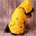Medium Yellow Dog Raincoat Jacket with Zip-Up Hoodie | Water Resistant Stylish Dog Raincoats - Buy Online on GoSupps.com