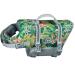 Vivaglory Ripstop Dogs Rescue vest For Small Medium Boat Dog Wallpage with improved buoyancy & visibility green XL: 78-96cm (chest circumference) Green