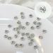 FEIlei 10Pcs Flatback Glass Nails Rhinestones Nail Art Decoration Manicure Accessory