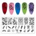Jeewheet Nail Art Starter Kit - 6PC Nail Stamps & 4 Replacement Heads | Flame Patterns for Perfect Nails - Buy Online on GoSupps.com