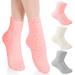 3Pairs Aloe Socks Moisturizing Socks Sleeping SPA Socks for Dry Feet Overnight Non Slip Coral Fleece Socks for Women Pedicure Foot Care Socks for Repairing Dry Feet Cracked Heel
