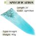 S-noilite 26 Long Sky Blue Clip in Hair Extensions - 8 Piece 18 Clips Hairpiece - Buy Online on GoSupps.com